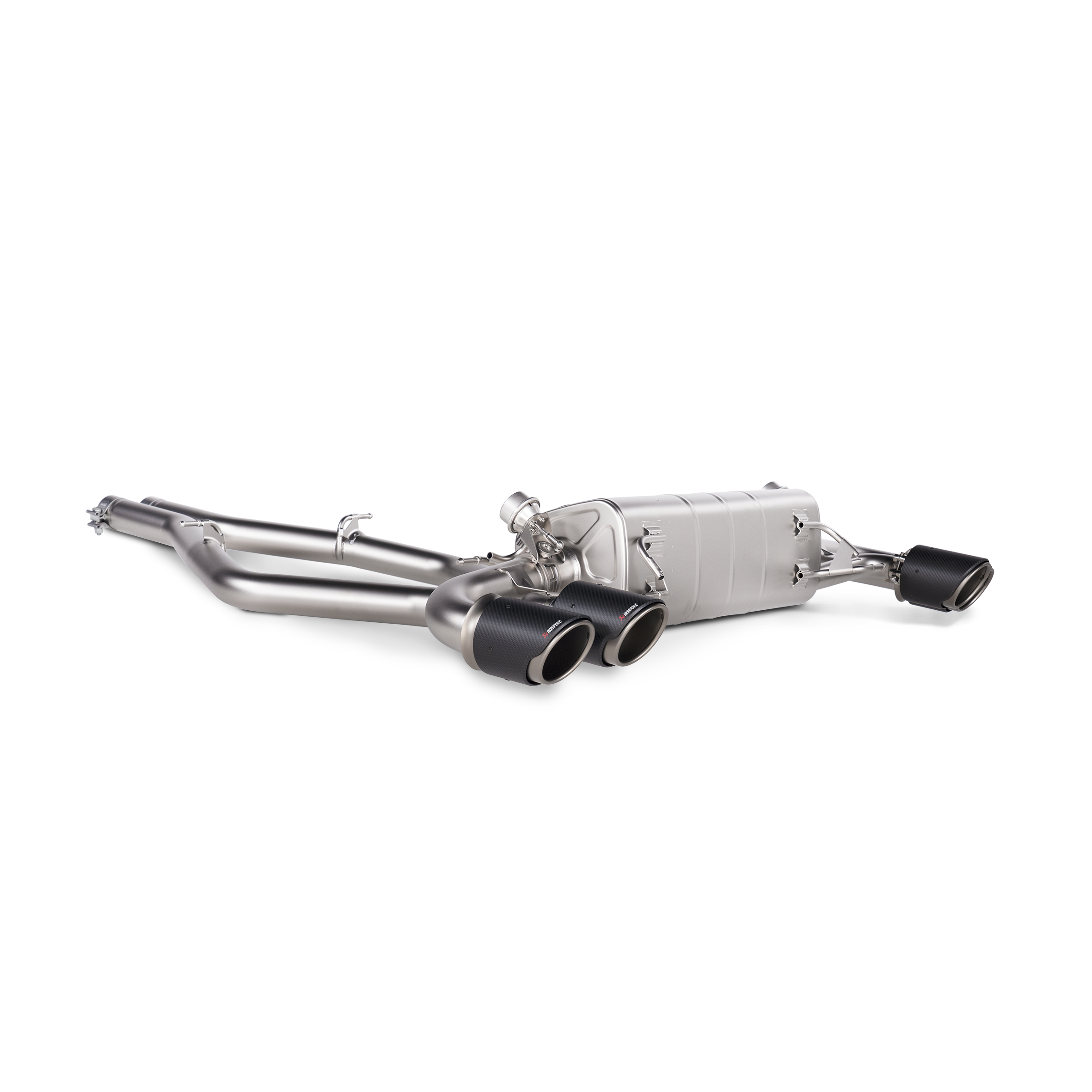 Akrapovič Slip-On Line Exhaust (Titanium) w/Carbon Tips - 2016-2020 Alfa Romeo Giulia Quadrifoglio