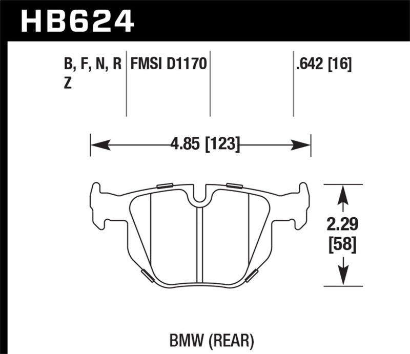 Hawk ER-1 Motorsports Brake Pads