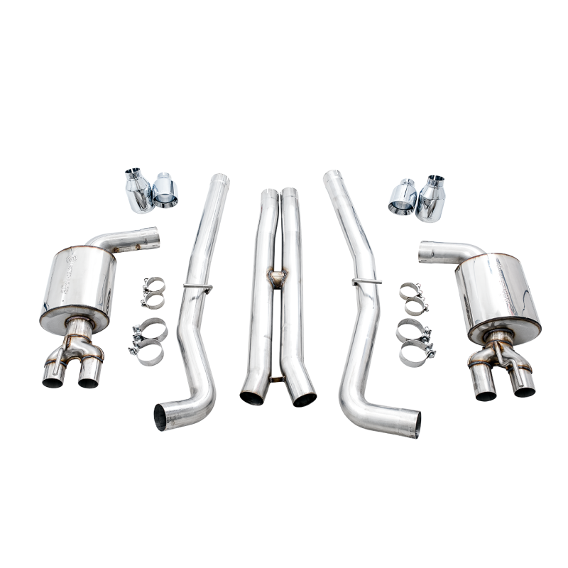 AWE Tuning Non-Resonated Touring Edition Exhaust (Use Stock Tips) - 2015+ Dodge Challenger 6.4L/6.2L
