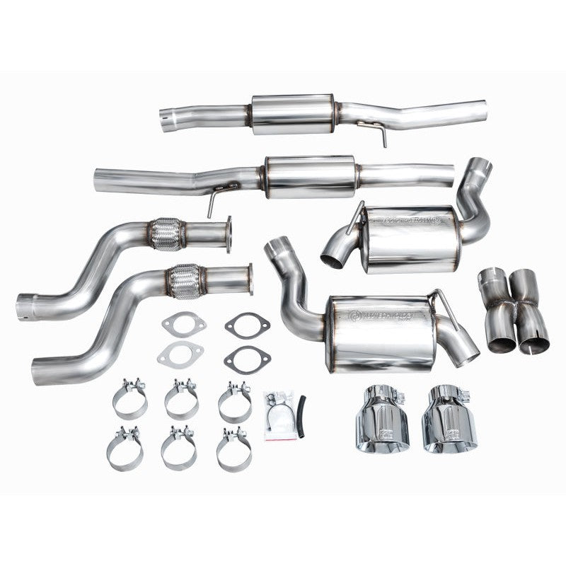 AWE Tuning Touring Edition Catback Exhaust System w/ Chrome Silver Tips - 2023+ Nissan Z