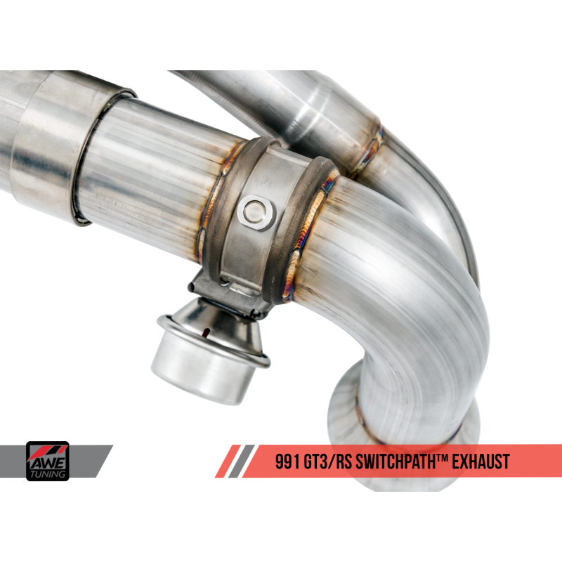AWE Tuning Porsche 991 GT3 / RS SwitchPath Exhaust - Diamond Black Tips