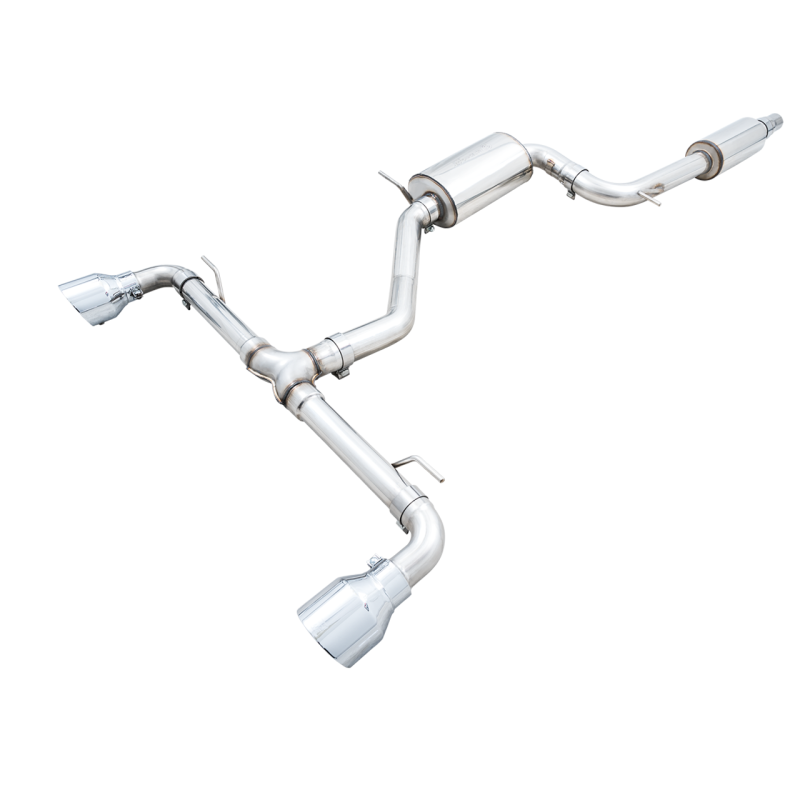 AWE Tuning Touring Edition Exhaust w/ Chrome Silver Tips - 2022+ Volkswagen GTI MK8