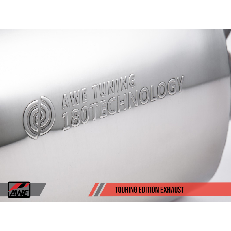 AWE Tuning BMW F22 M235i / M240i Touring Edition Axle-Back Exhaust - Chrome Silver Tips (102mm)