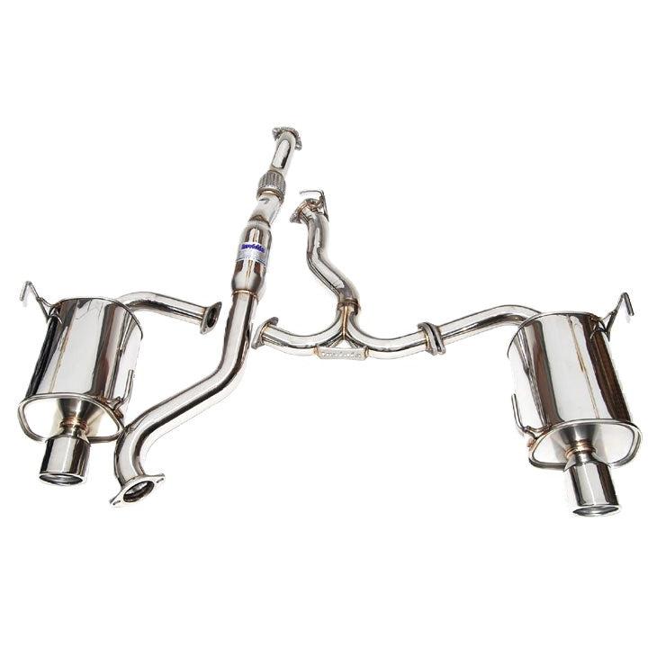 Invidia Q300 Dual Rolled S.S.Tips Cat-back Exhaust - 08-14 Subaru WRX Sedan/Forester XT
