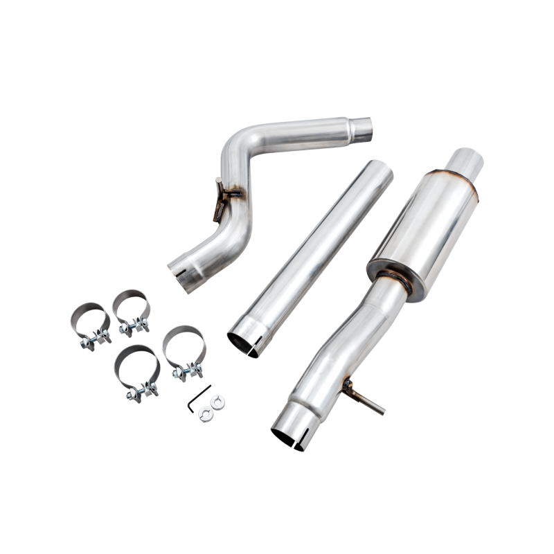 AWE Tuning Tread Edition Axle-Back Dual Exhaust w/ Chrome Silver Tips - 07-18 Jeep Wrangler JK/JKU 3.6L