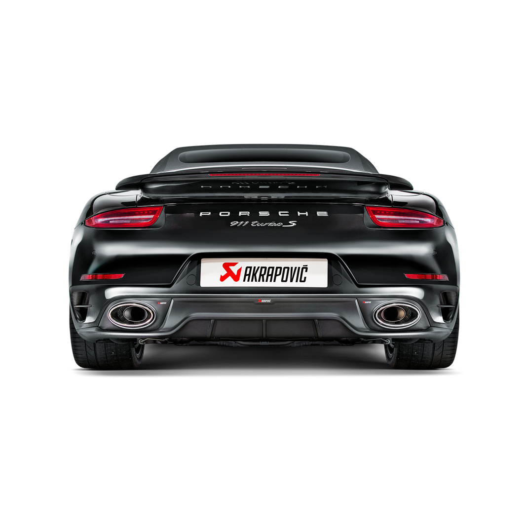 Akrapovič Matte Rear Carbon Fiber Diffuser - 2014-2015 Porsche 911 Turbo/Turbo S (991) - T1 Motorsports