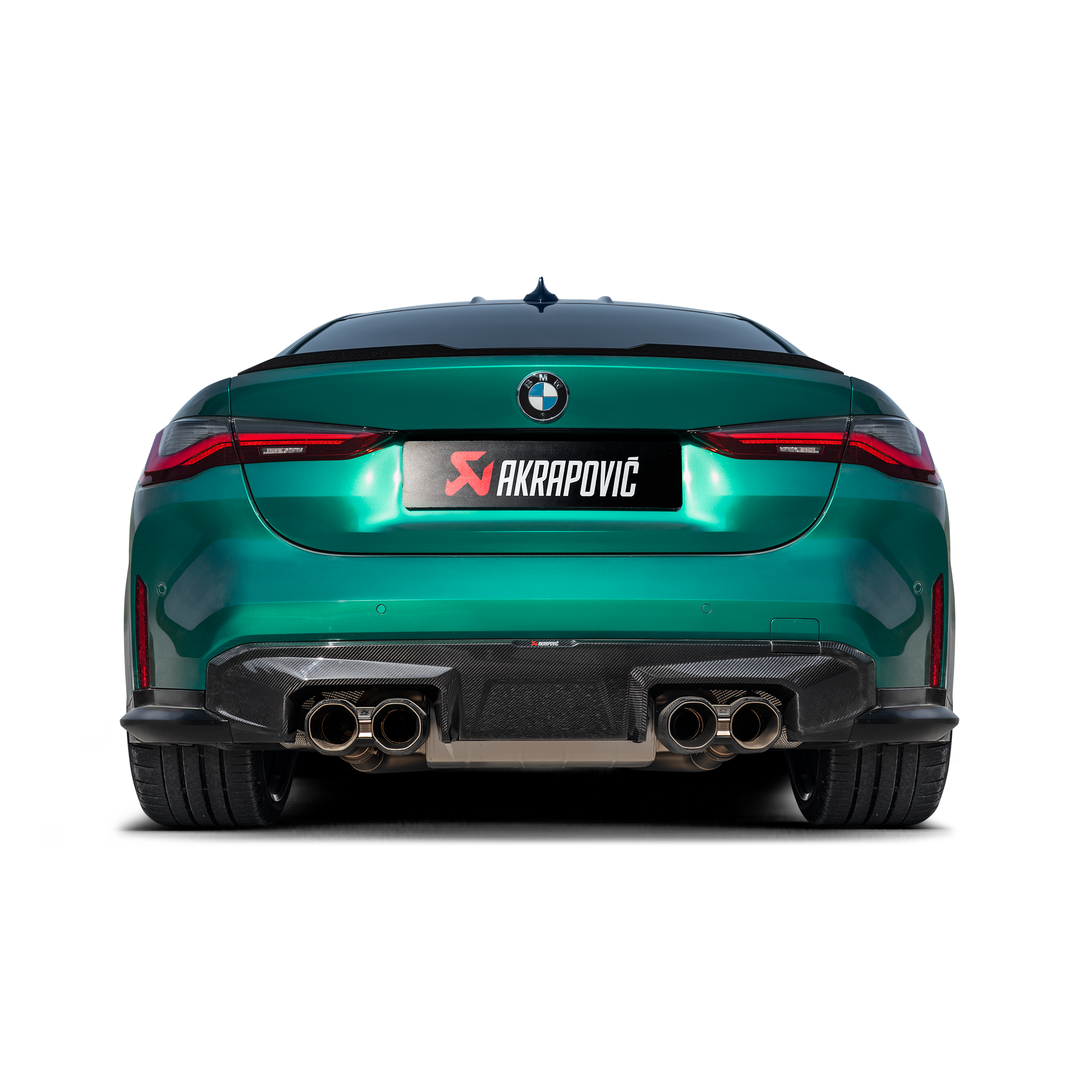 Akrapovič Slip-On Line Exhaust (Titanium) w/o Tips - 2021+ BMW M3/M4 (G80/G82) - T1 Motorsports