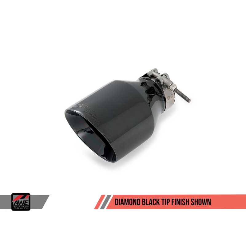 AWE Tuning Mk5 Jetta Mk6 Sportwagen 2.5L Touring Edition Exhaust - Diamond Black Tips