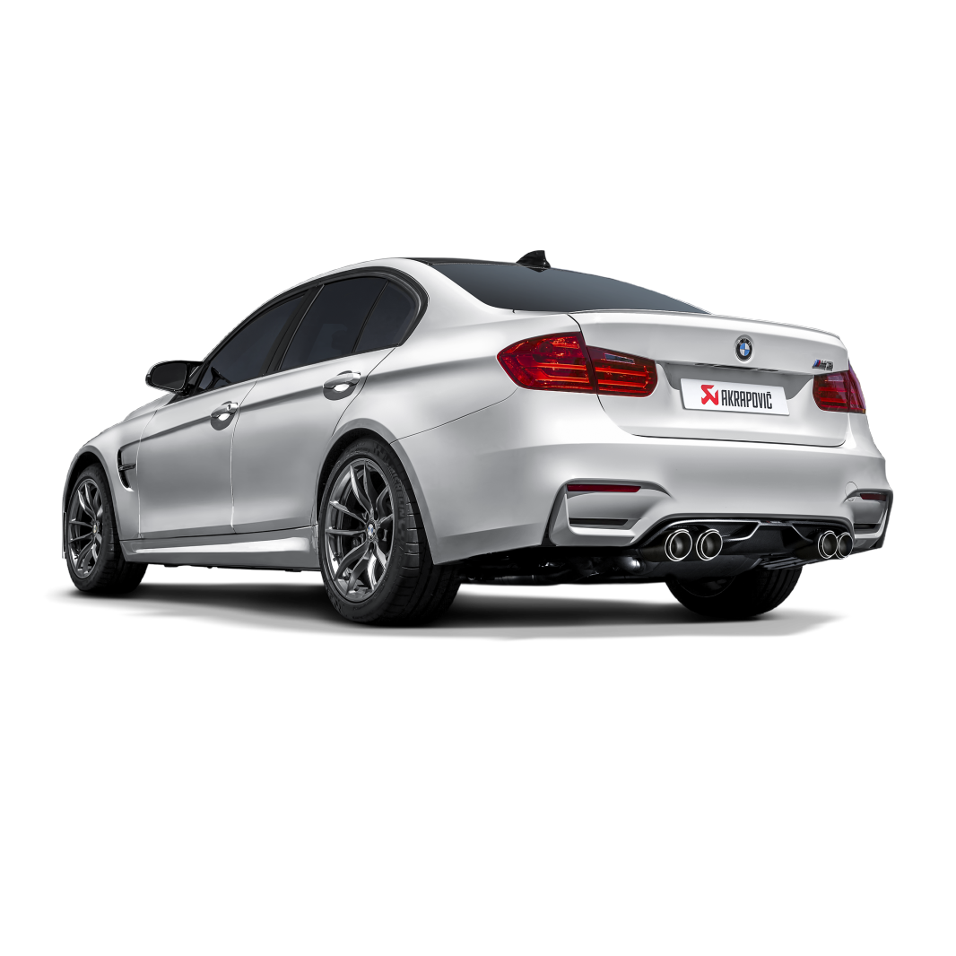 Akrapovič Slip-On Line Exhaust (Titanium) w/Titanium Tips - 2014-2020 BMW M3/M4 (F80/F82) - T1 Motorsports