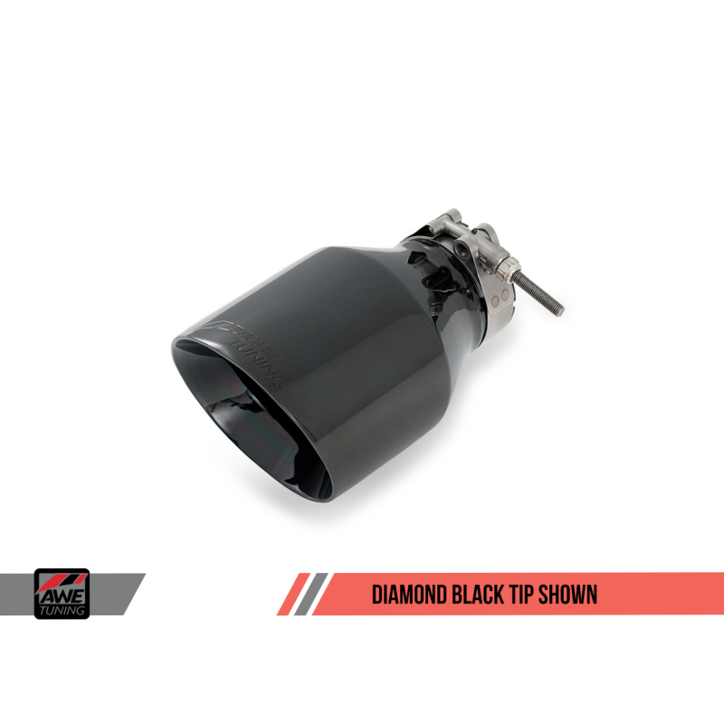 AWE Tuning VW MK7 Golf 1.8T Touring Edition Exhaust w/Diamond Black Tips (90mm)