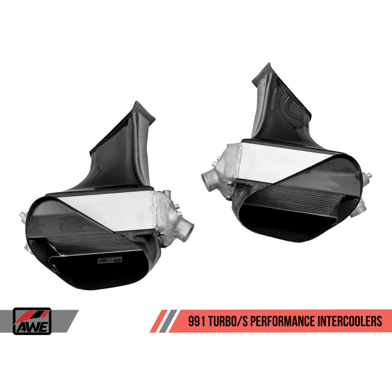 AWE Tuning Porsche 991 (991.2) Turbo/Turbo S Performance Intercooler Kit