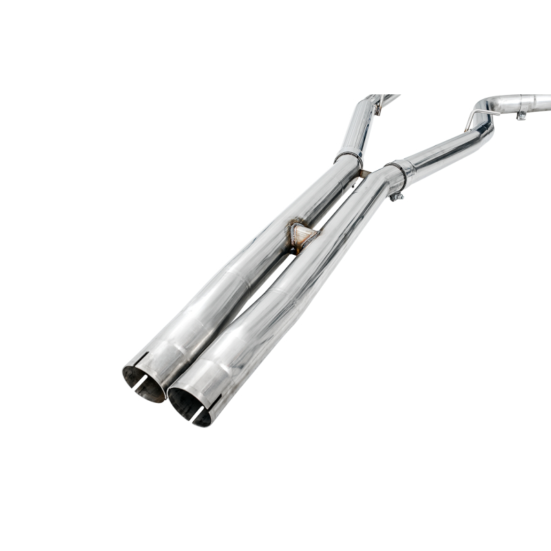 AWE Tuning Non-Resonated Touring Edition Exhaust w/Silver Tips - 2015+ Dodge Charger 6.4L/6.2L SC