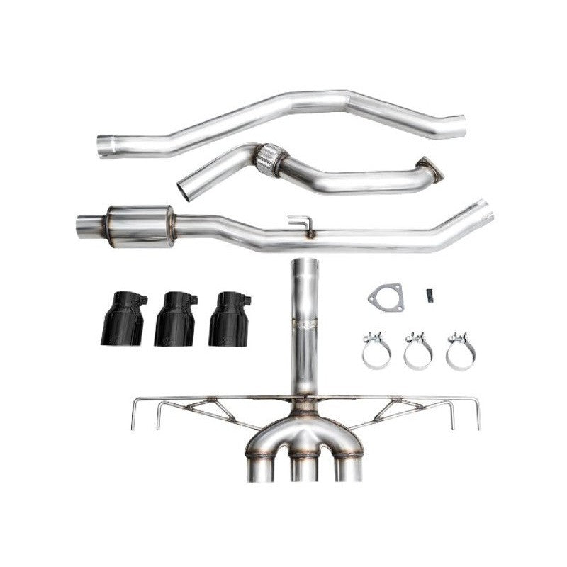 AWE Tuning Track Edition Exhaust w/ Triple Diamond Black Tips - 2023+ Honda Civic Type R FL5