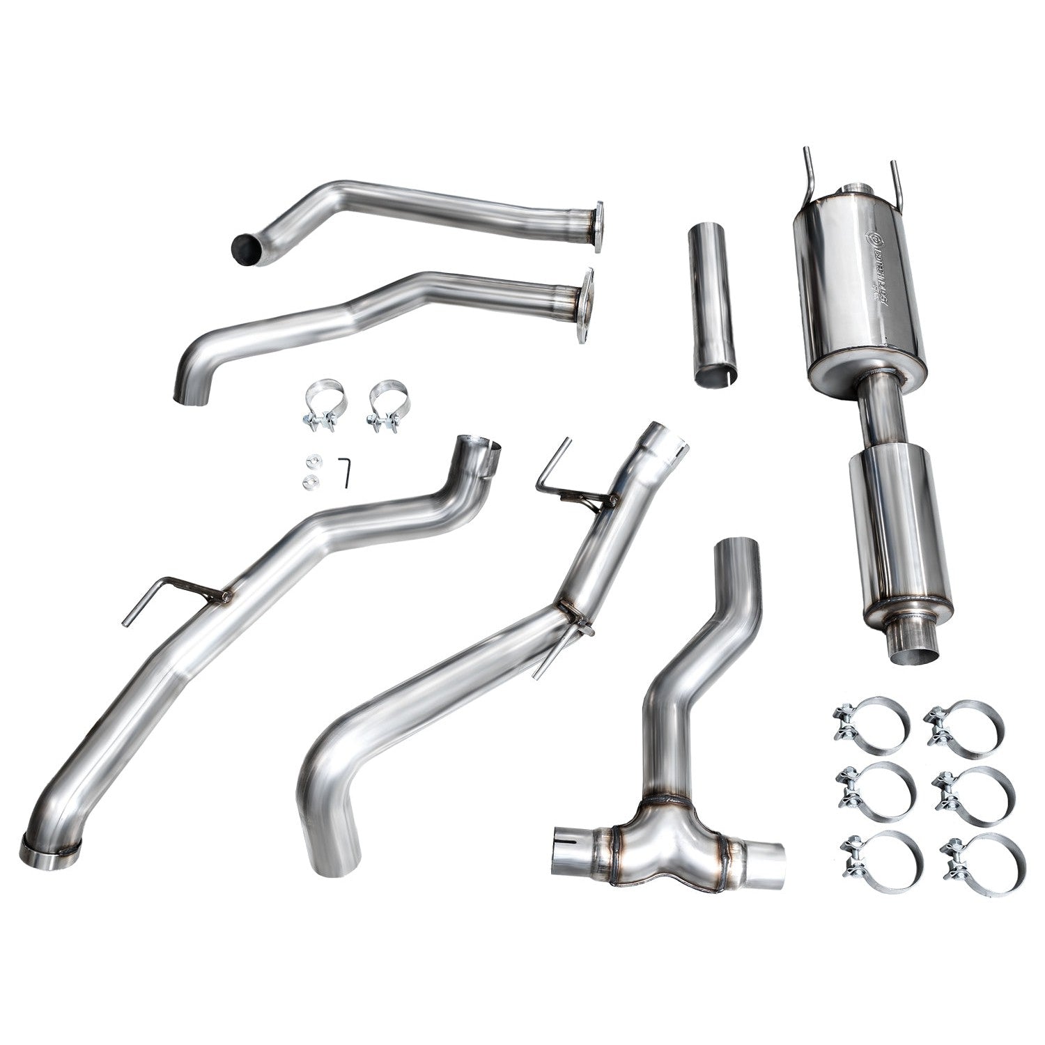 AWE Tuning 0FG Exhaust for 2022+ 3rd Gen Toyota Tundra - Dual Diamond Black Tips