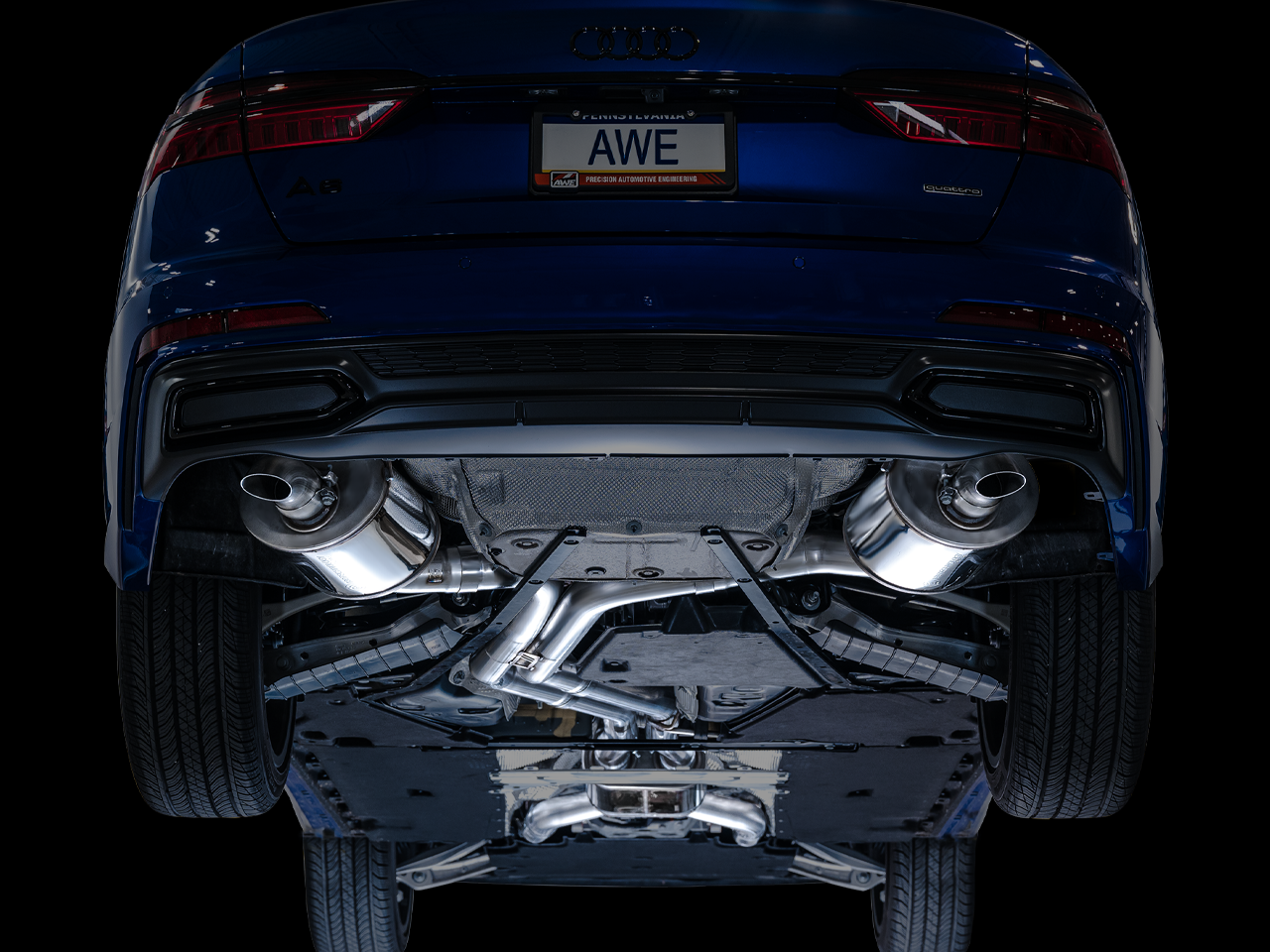 AWE Tuning Touring Edition Cat-back Exhaust - 2019-2023 Audi C8 A6/A7 3.0T