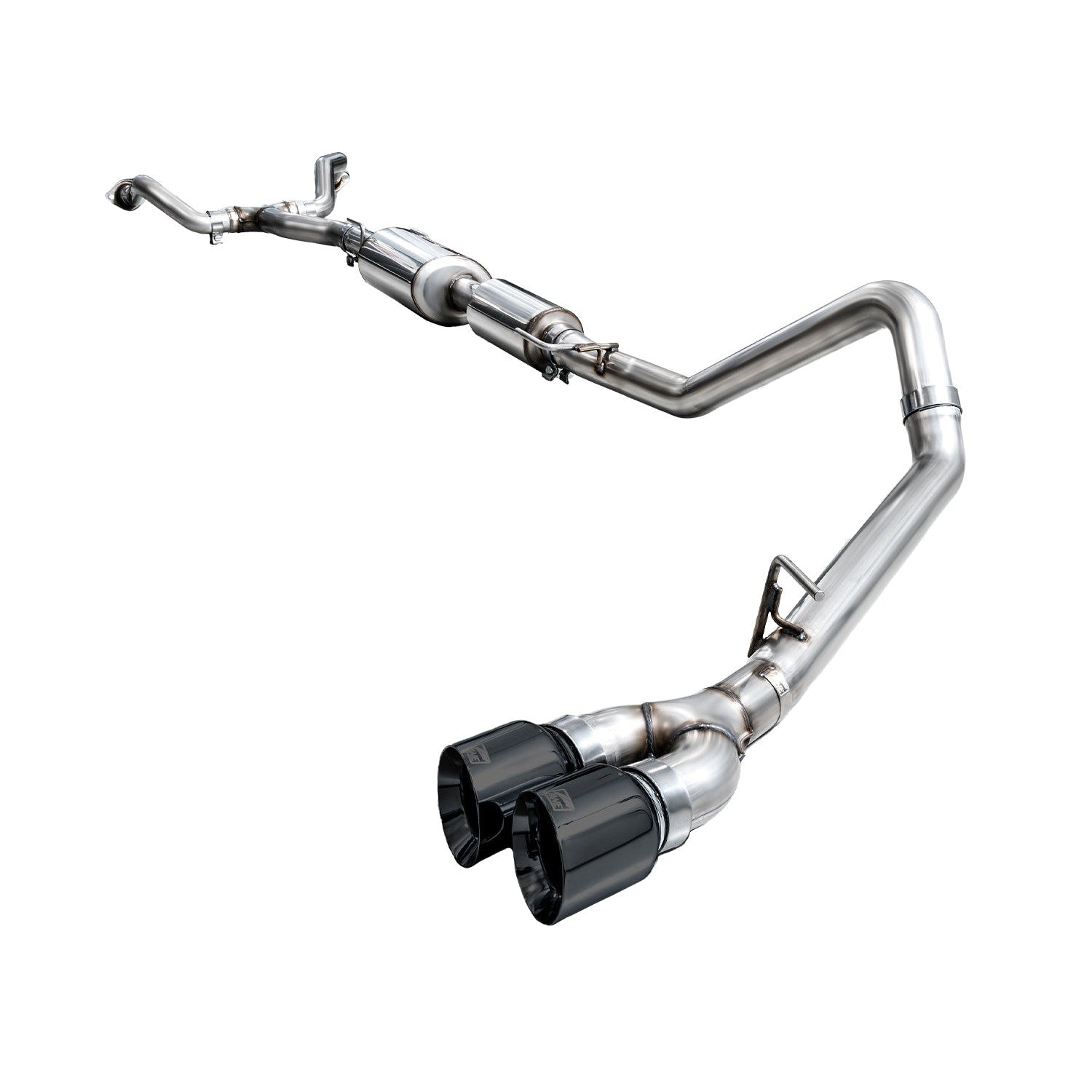 AWE Tuning 0FG Exhaust for 2022+ 3rd Gen Toyota Tundra - Dual Diamond Black Tips