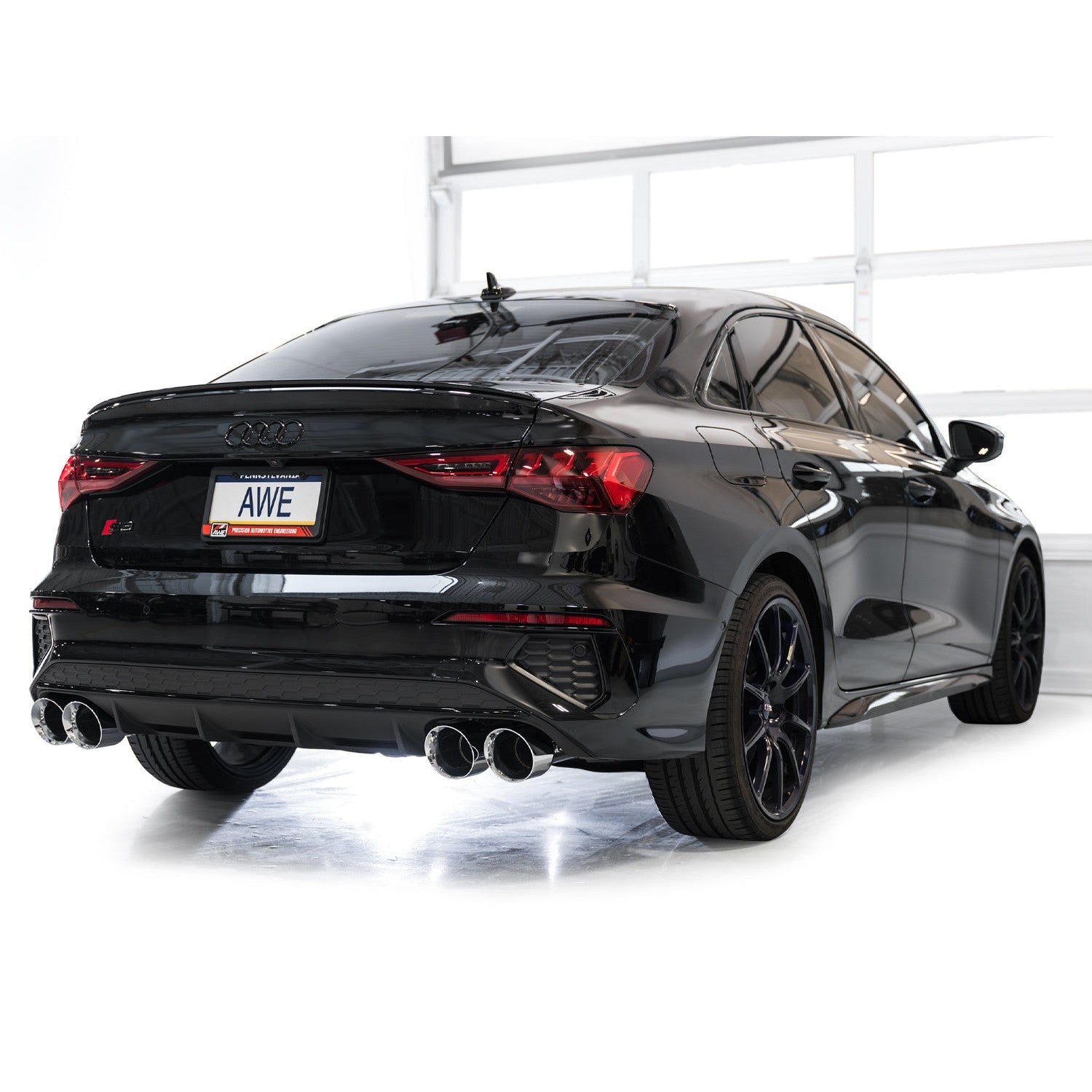 AWE Tuning Track Edition Exhaust for 2022-2024 Audi 8Y S3 - Chrome Silver Tips