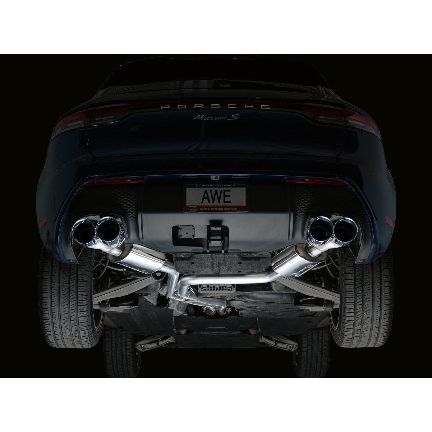 AWE Tuning Touring Edition Catback Exhaust w/ Chrome Silver Tips - 2022+ Porsche Macan S