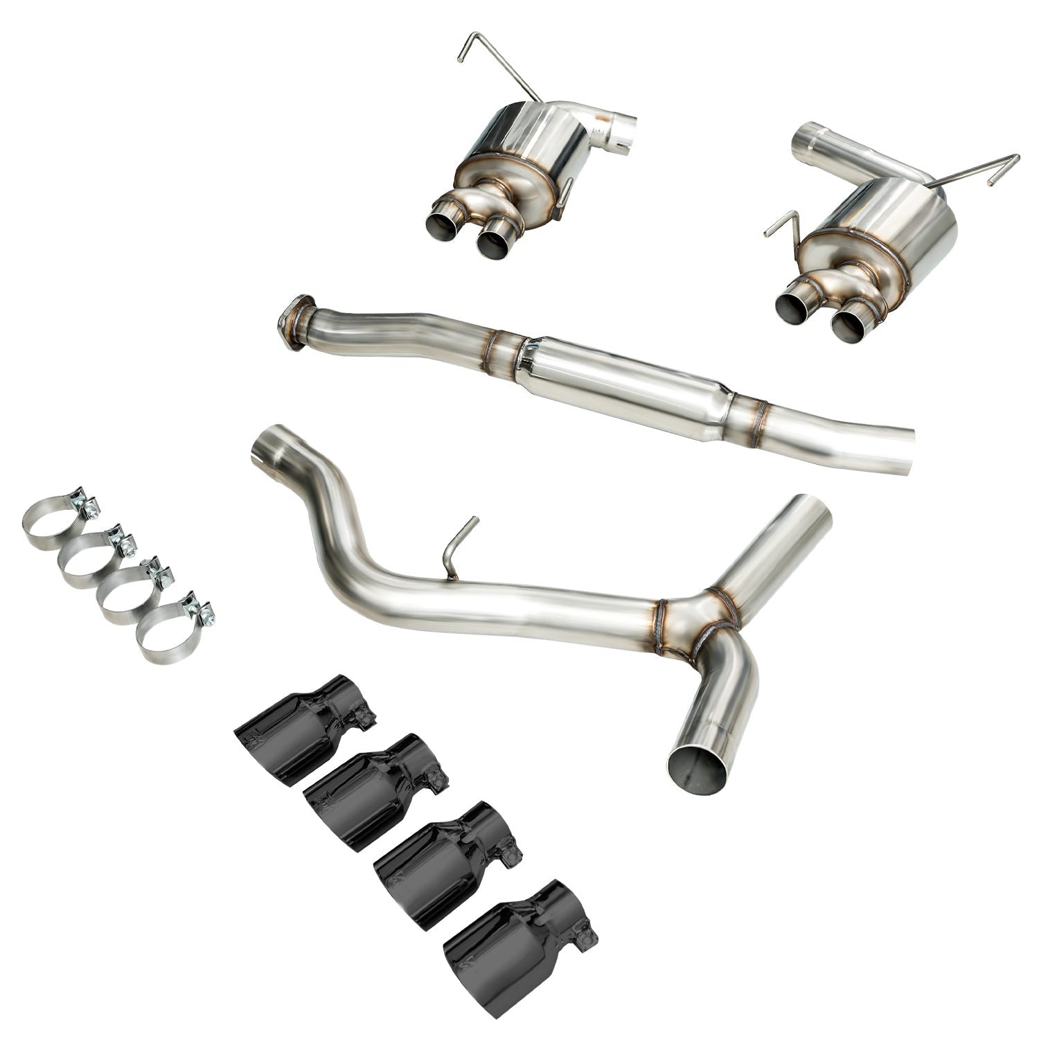 AWE Tuning Touring Edition Exhaust w/Diamond Black Tips (102mm) - 2015+ Subaru WRX VA Sedan