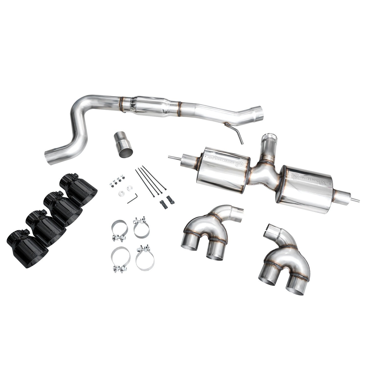 AWE Tuning Touring Edition Quad Exhaust for 2022+ Volkswagen MK8 Golf R - Diamond Black Tips