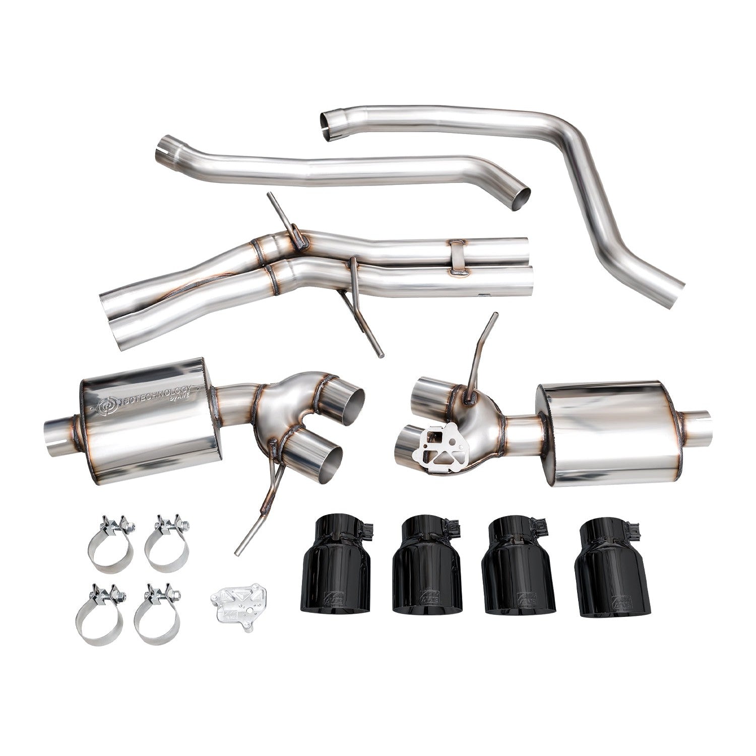 AWE Tuning Touring Edition Catback Exhaust w/ Diamond Black Tips - 2022+ Porsche Macan S