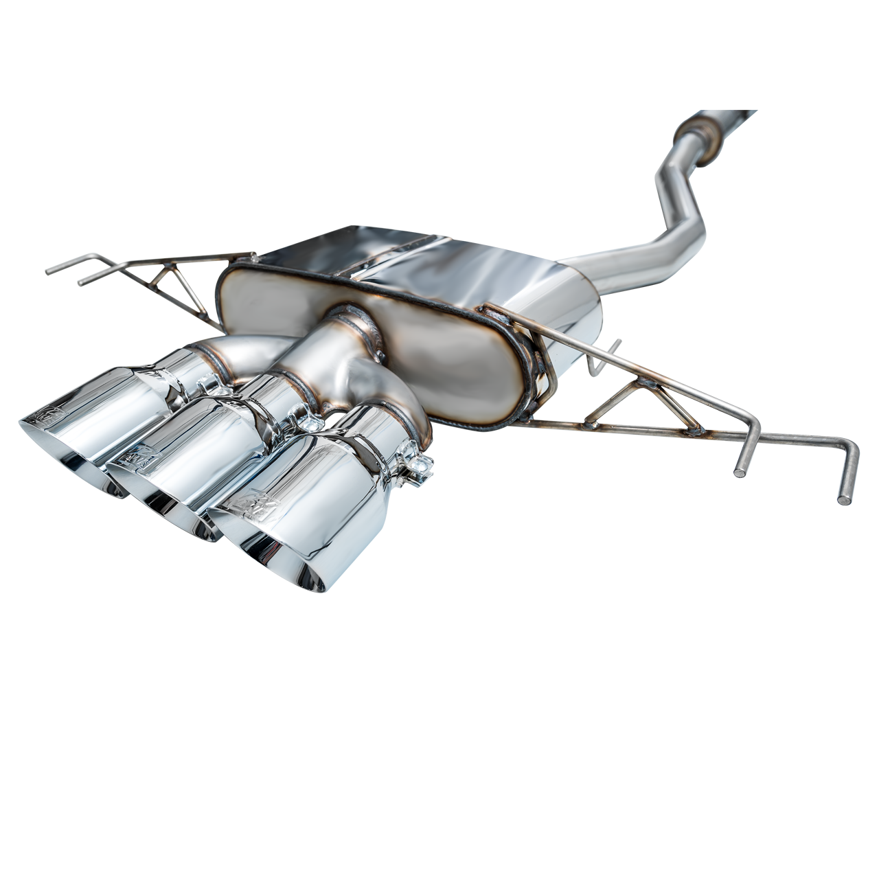 AWE Tuning Touring Edition Exhaust w/ Triple Chrome Silver Tips - 2023+ Honda Civic Type R FL5
