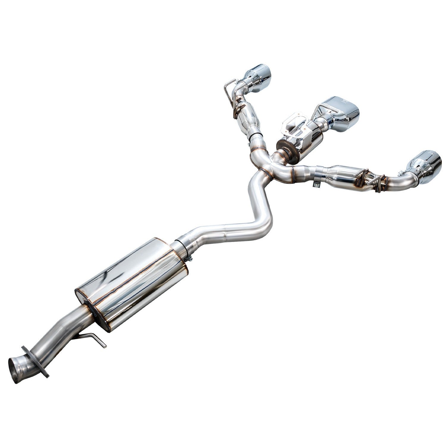 AWE Tuning Touring Edition Catback Exhaust for 2023-2024 Toyota GR Corolla - Chrome Silver Tips