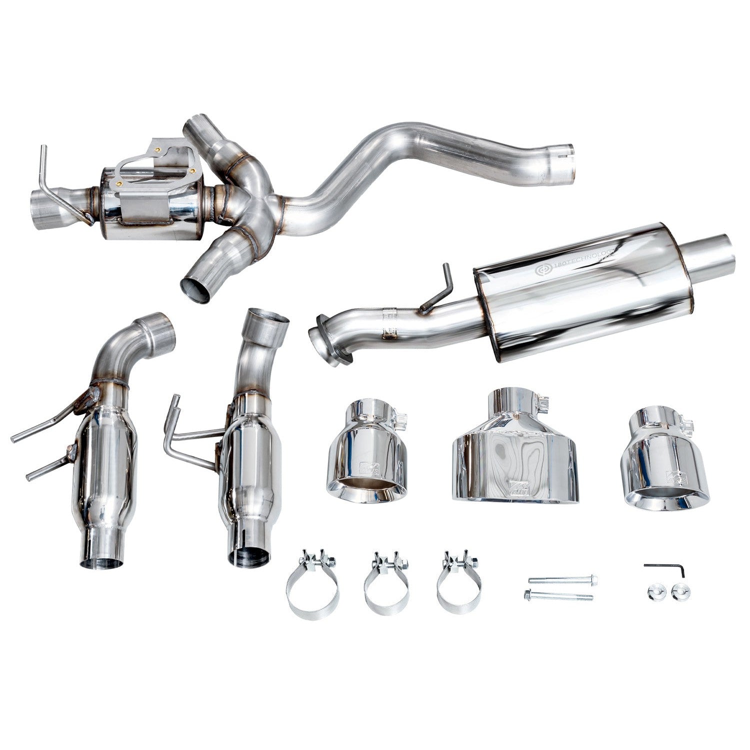 AWE Tuning Touring Edition Catback Exhaust for 2023-2024 Toyota GR Corolla - Chrome Silver Tips