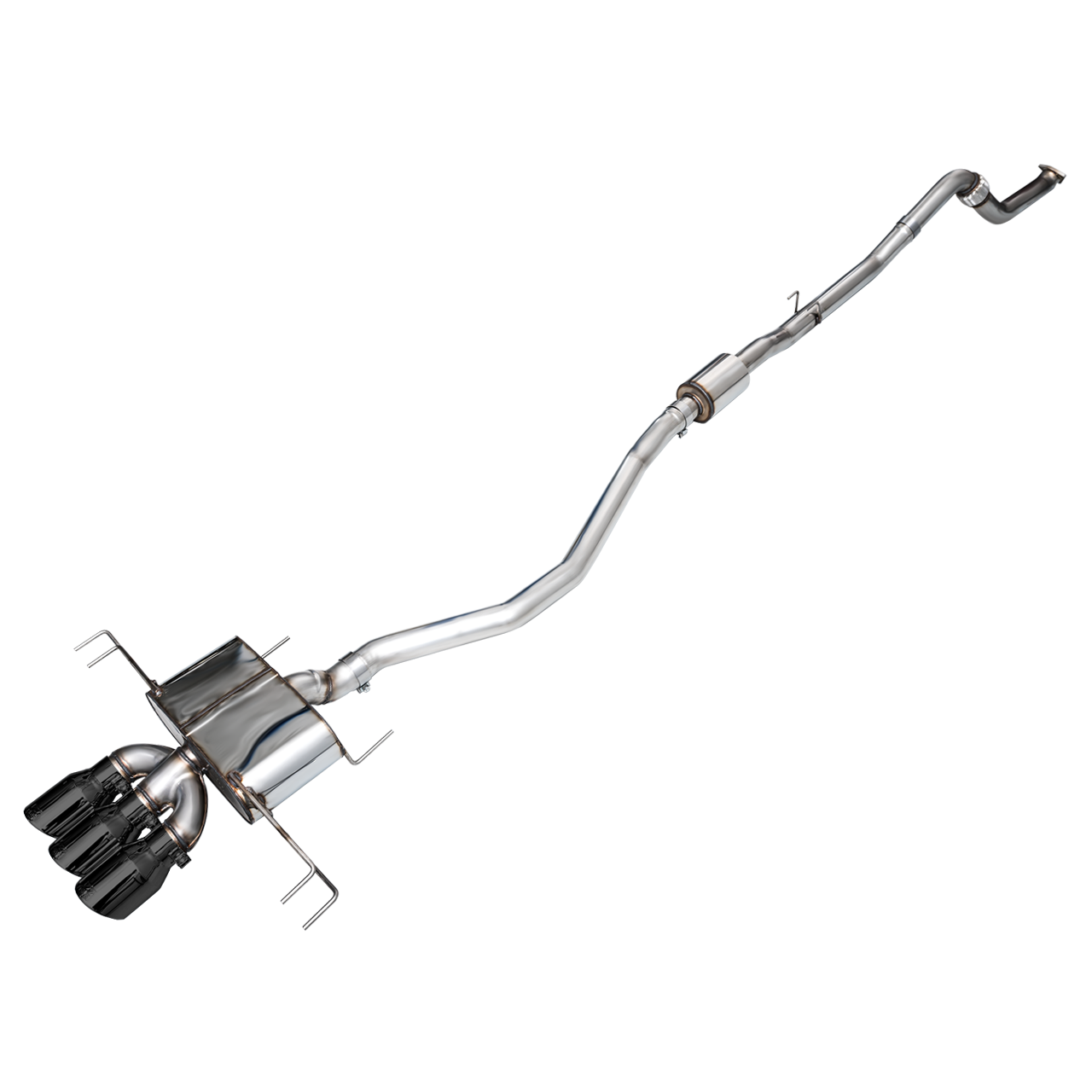 AWE Tuning Touring Edition Exhaust w/ Triple Diamond Black Tips - 2023+ Honda Civic Type R FL5