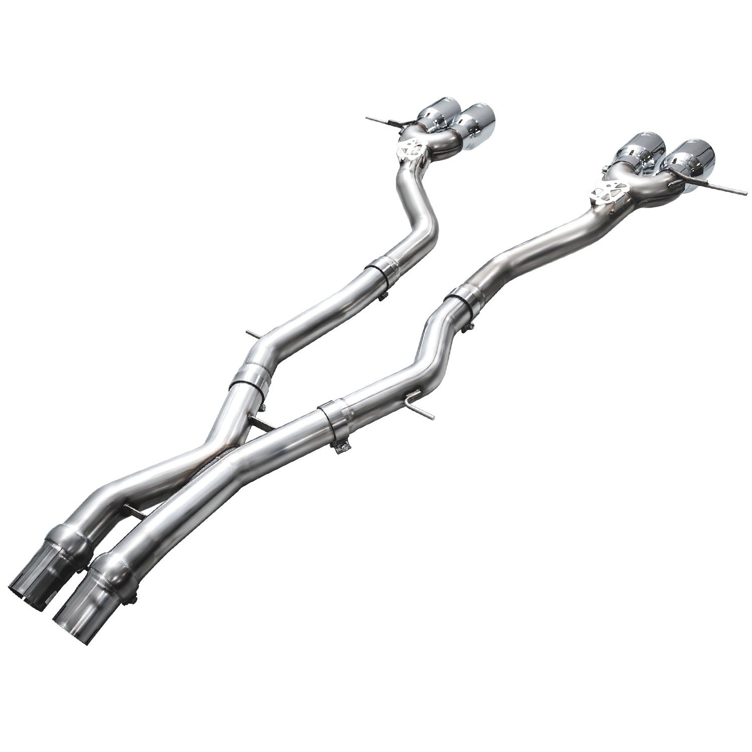 AWE Tuning Track Edition Exhaust - 2023-2024 BMW G87 M2 - Chrome Silver Tips