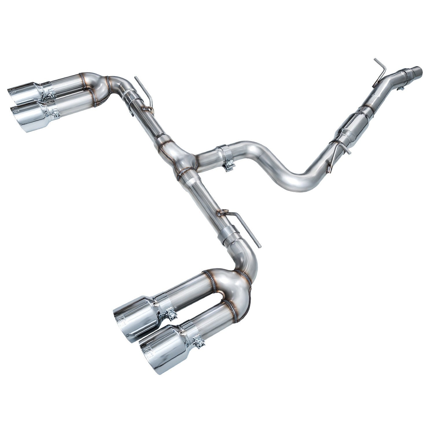 AWE Tuning Track Edition Exhaust for 2022-2024 Audi 8Y S3 - Chrome Silver Tips