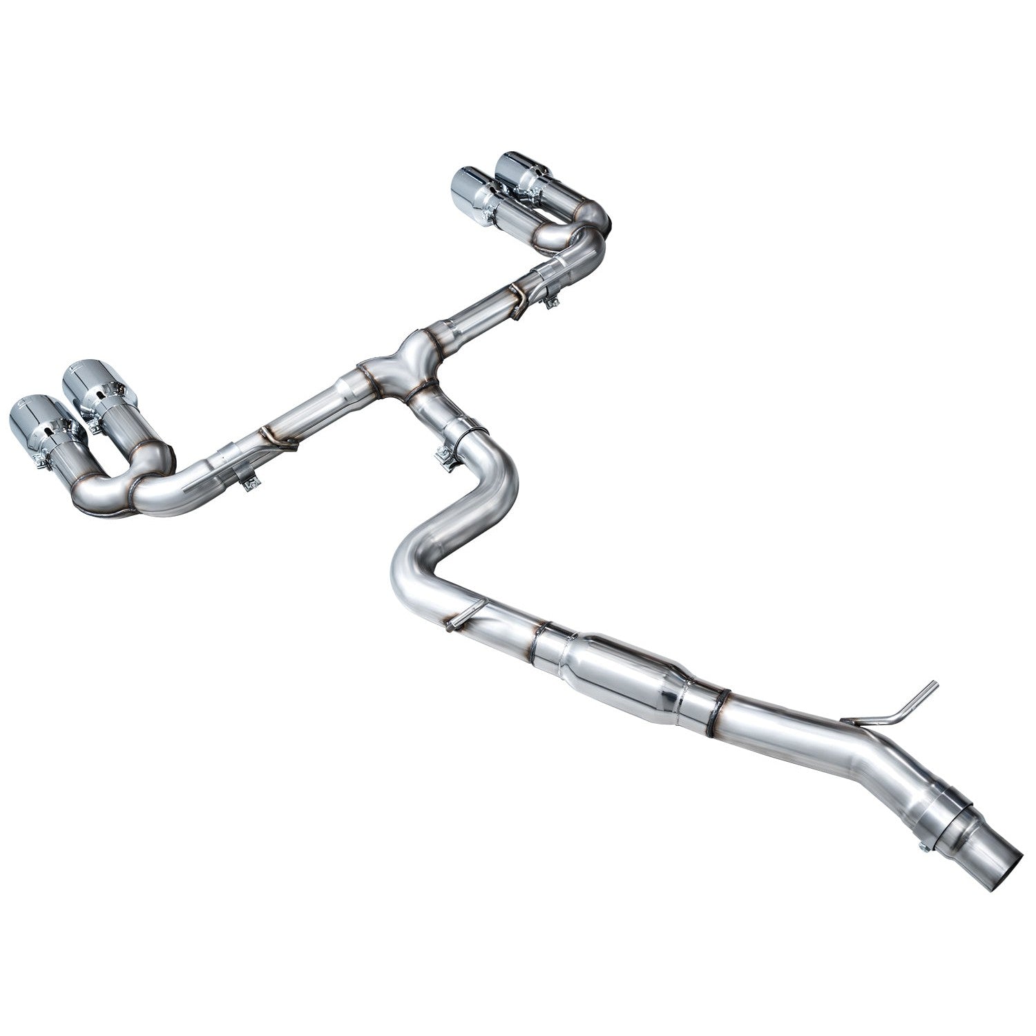 AWE Tuning Track Edition Exhaust for 2022-2024 Audi 8Y S3 - Chrome Silver Tips