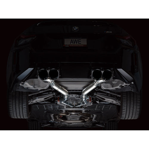 AWE Tuning SwitchPath Edition Exhaust w/ Diamond Black Tips - 2023-2024 BMW G87 M2