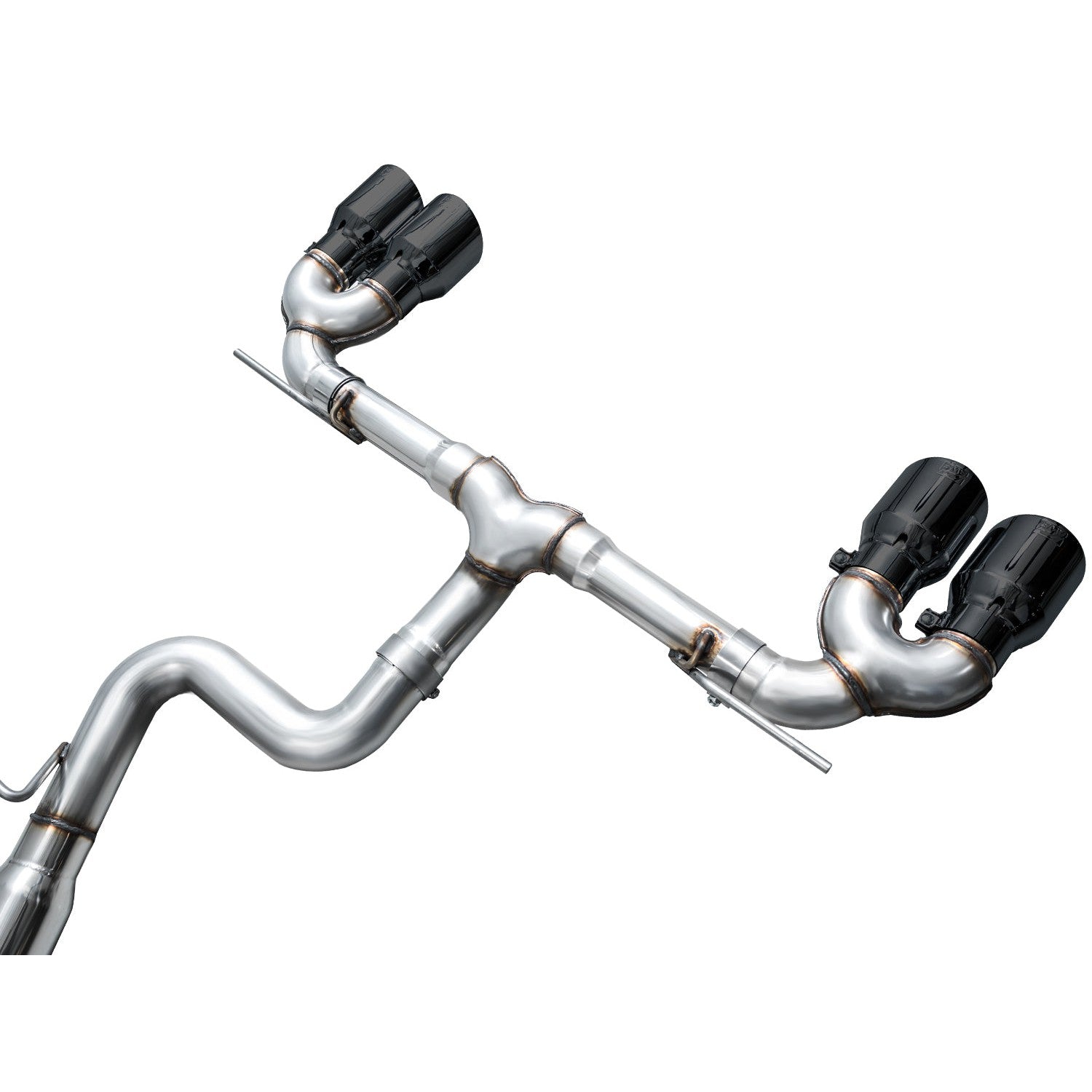 AWE Tuning Track Edition Quad Exhaust for 2022+ Volkswagen MK8 Golf R - Diamond Black Tips