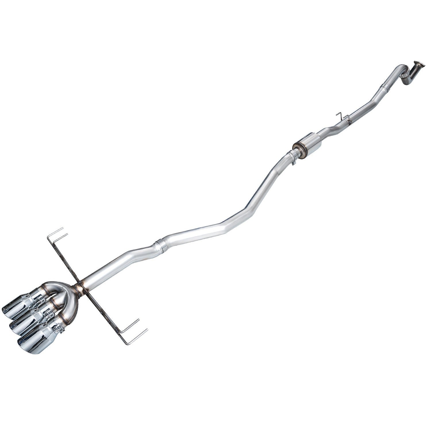 AWE Tuning Track Edition Exhaust w/ Triple Chrome Silver Tips - 2024 Acura Integra Type S DE5