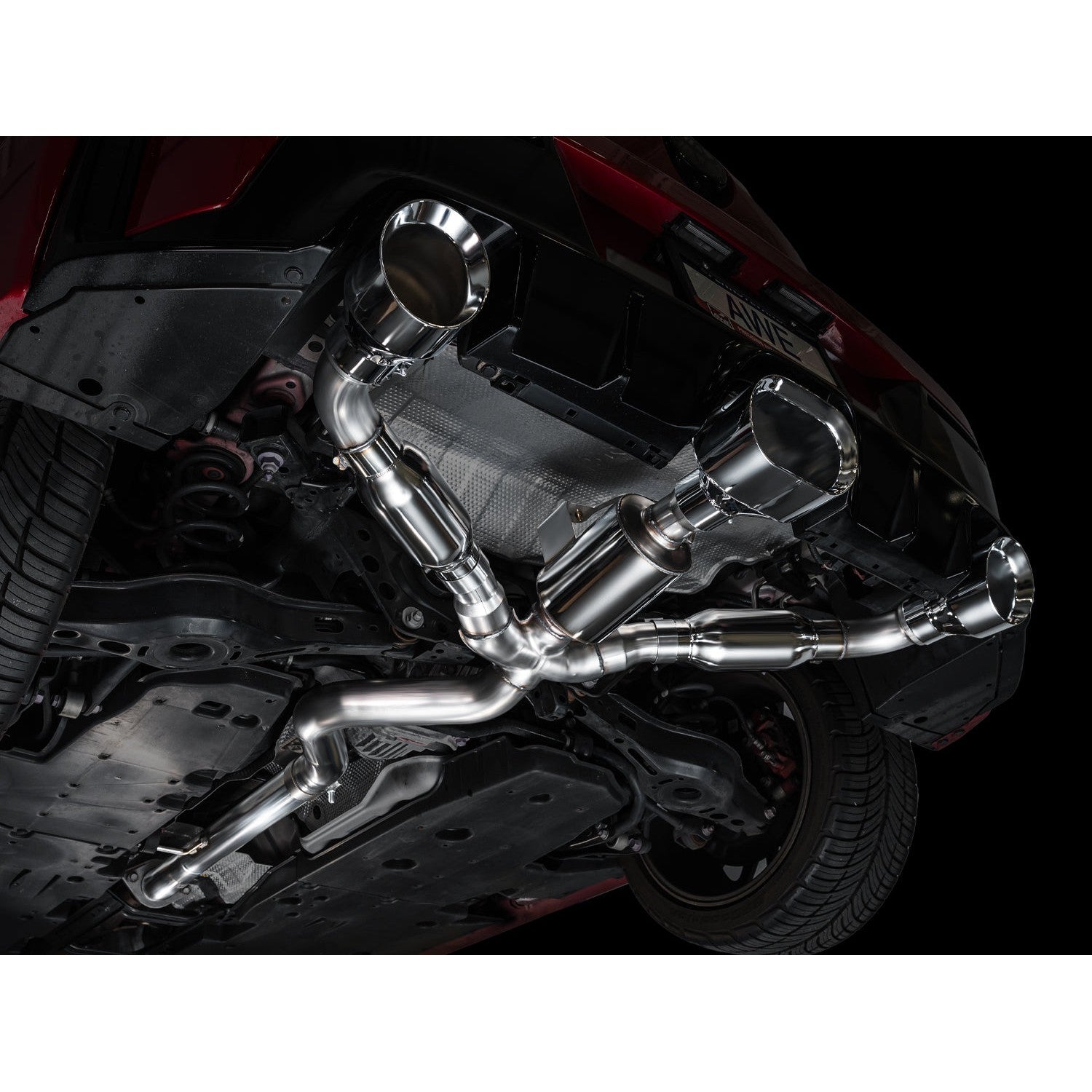 AWE Tuning Track Edition Catback Exhaust for 2023-2024 Toyota GR Corolla - Chrome Silver Tips
