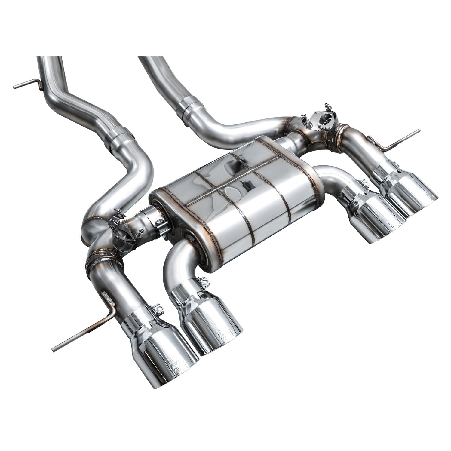 AWE Tuning SwitchPath Edition Exhaust - 2023-2024 BMW G87 M2 - Chrome Silver Tips