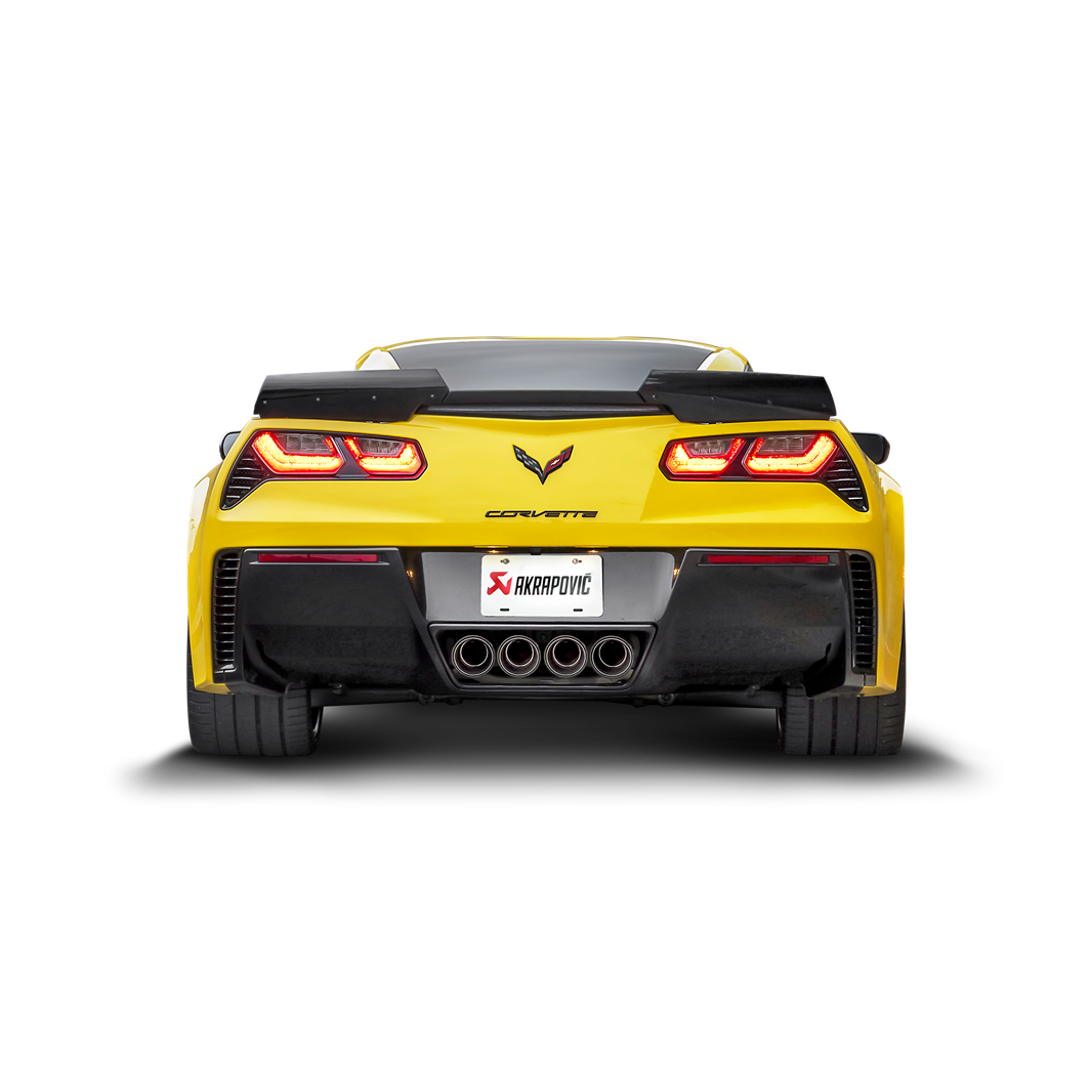 Akrapovič Slip-On Line (Titanium) w/Carbon Tips - 2014-2019 Chevrolet Corvette Z06 (C7) - T1 Motorsports