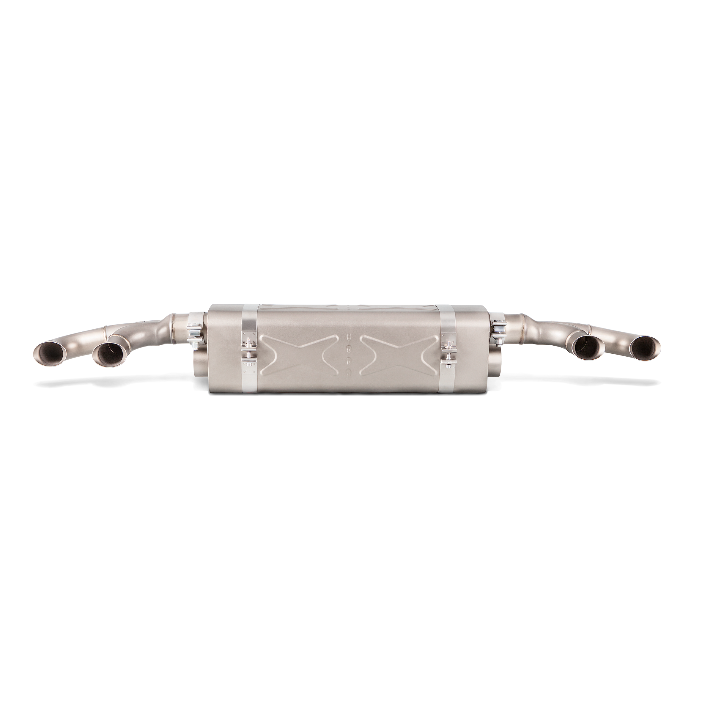 Akrapovič Slip-On Line Exhaust (Titanium) w/Tips & Gloss Diffuser - 2016-2019 Porsche 911 Turbo/Turbo S (991.2) - T1 Motorsports