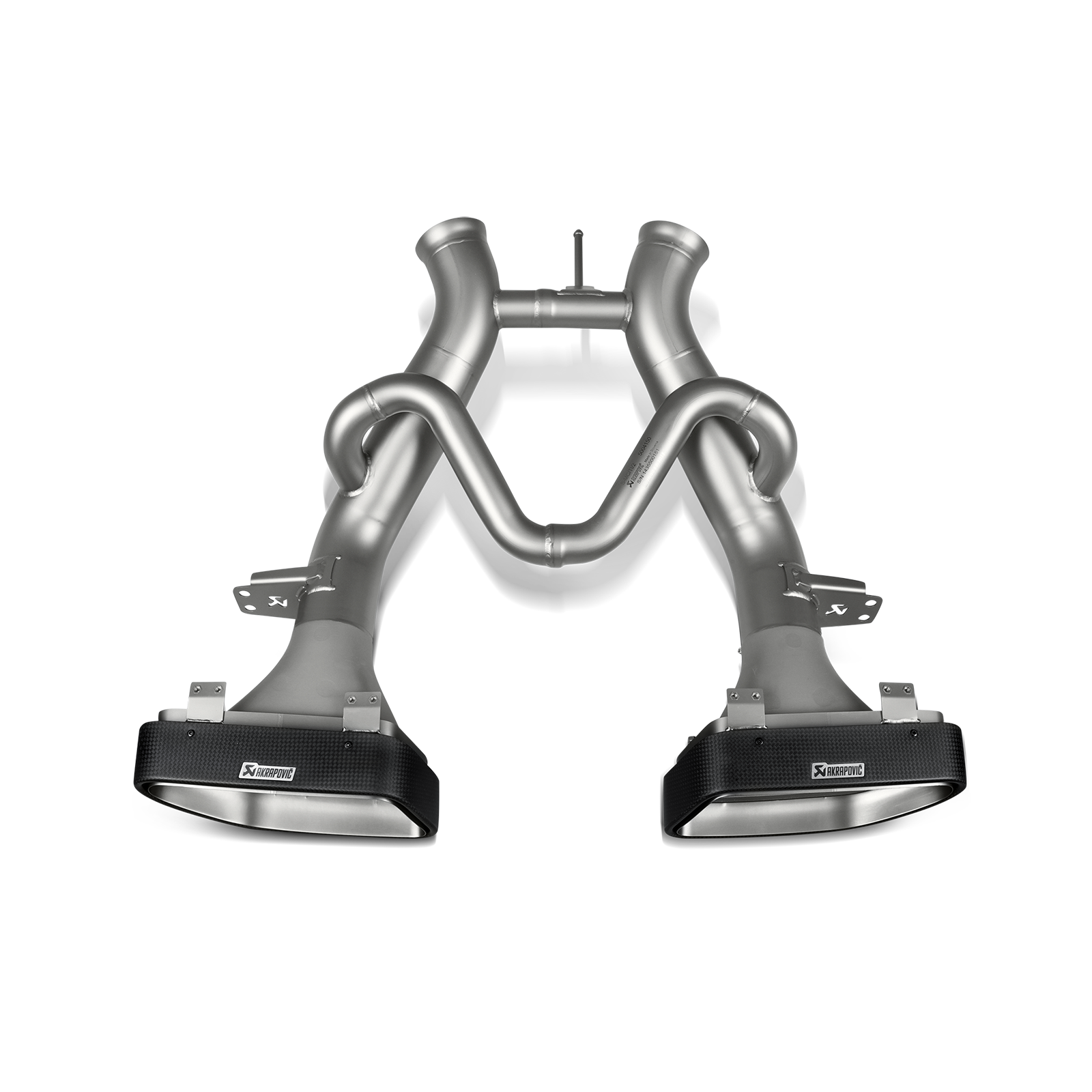 Akrapovič Slip-On Line Exhaust (Titanium) w/Carbon Tips - 2014-2019 McLaren 650S/650S Spider - T1 Motorsports