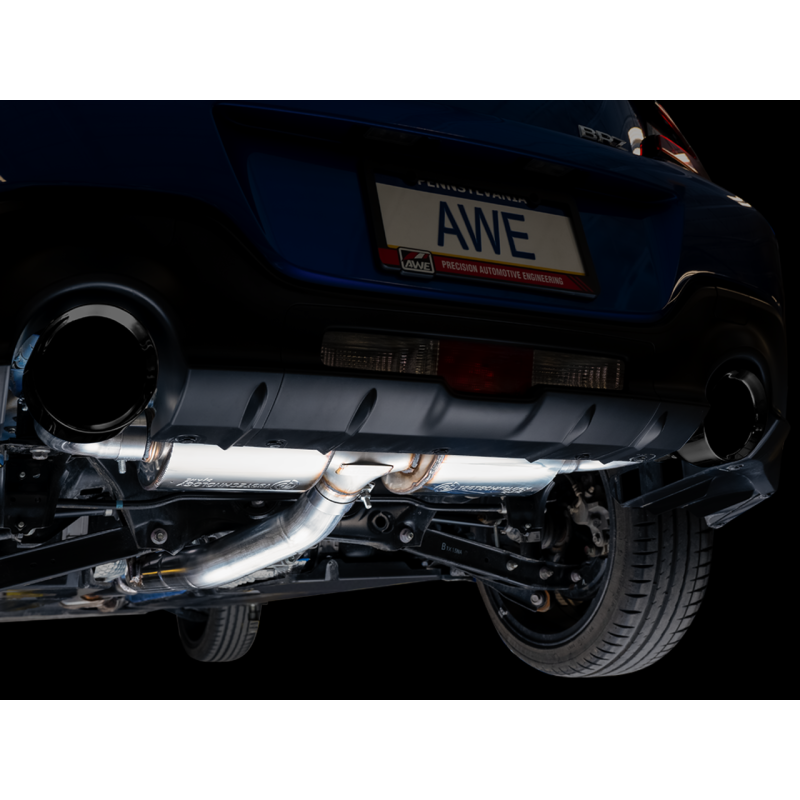 AWE Tuning Touring Edition Cat-Back Exhaust w/ Diamond Black Tips - Subaru BRZ/ Toyota GR86/ Toyota 86
