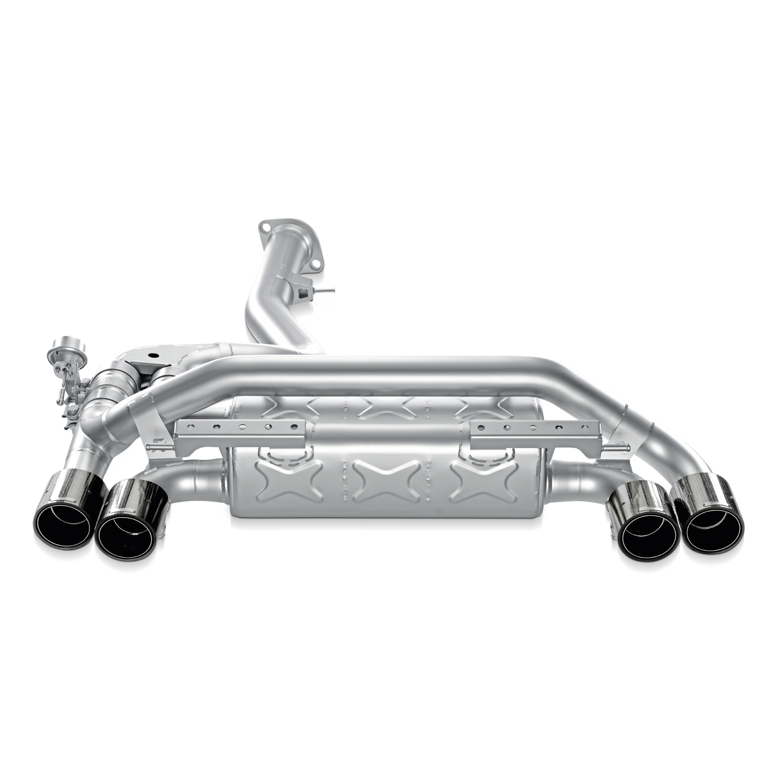 Akrapovič Slip-On Line Exhaust (Titanium) w/Carbon Tips - 2011-2012 BMW 1 Series M Coupe (E82) - T1 Motorsports