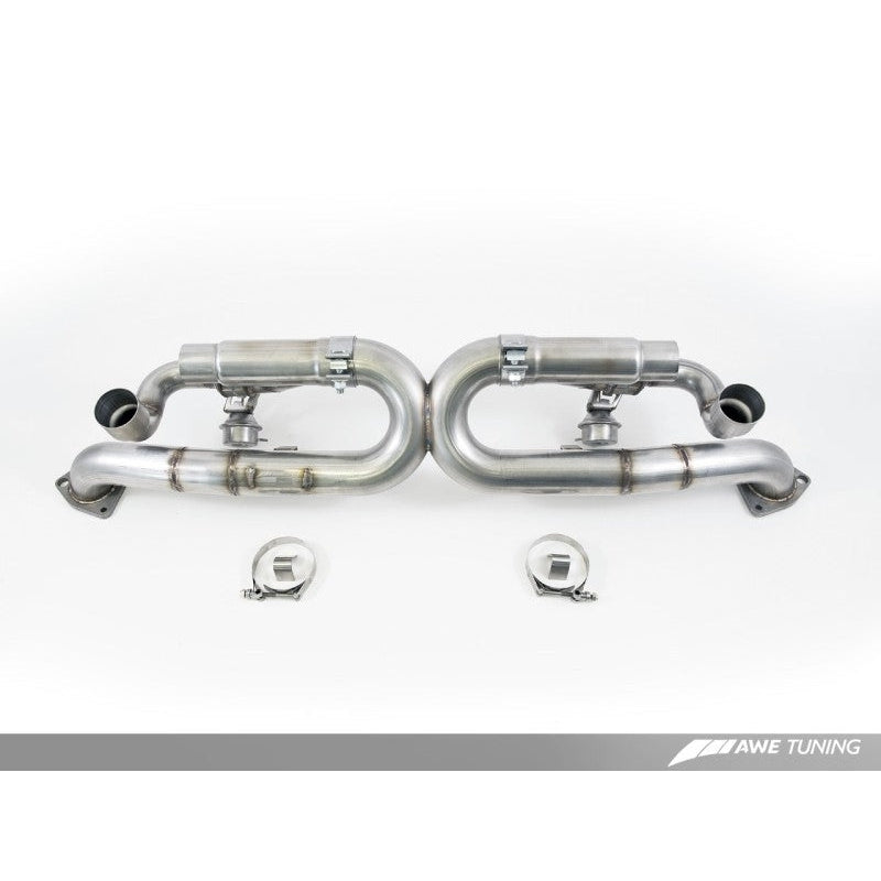 AWE Tuning Porsche 991 SwitchPath Exhaust for Non-PSE Cars Chrome Silver Tips - T1 Motorsports