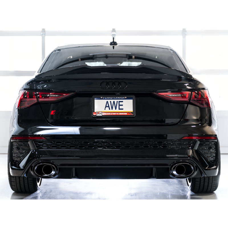 AWE Tuning Audi 22-23 8Y RS3 Cat-Back Track Edition Exhaust System - No Tips