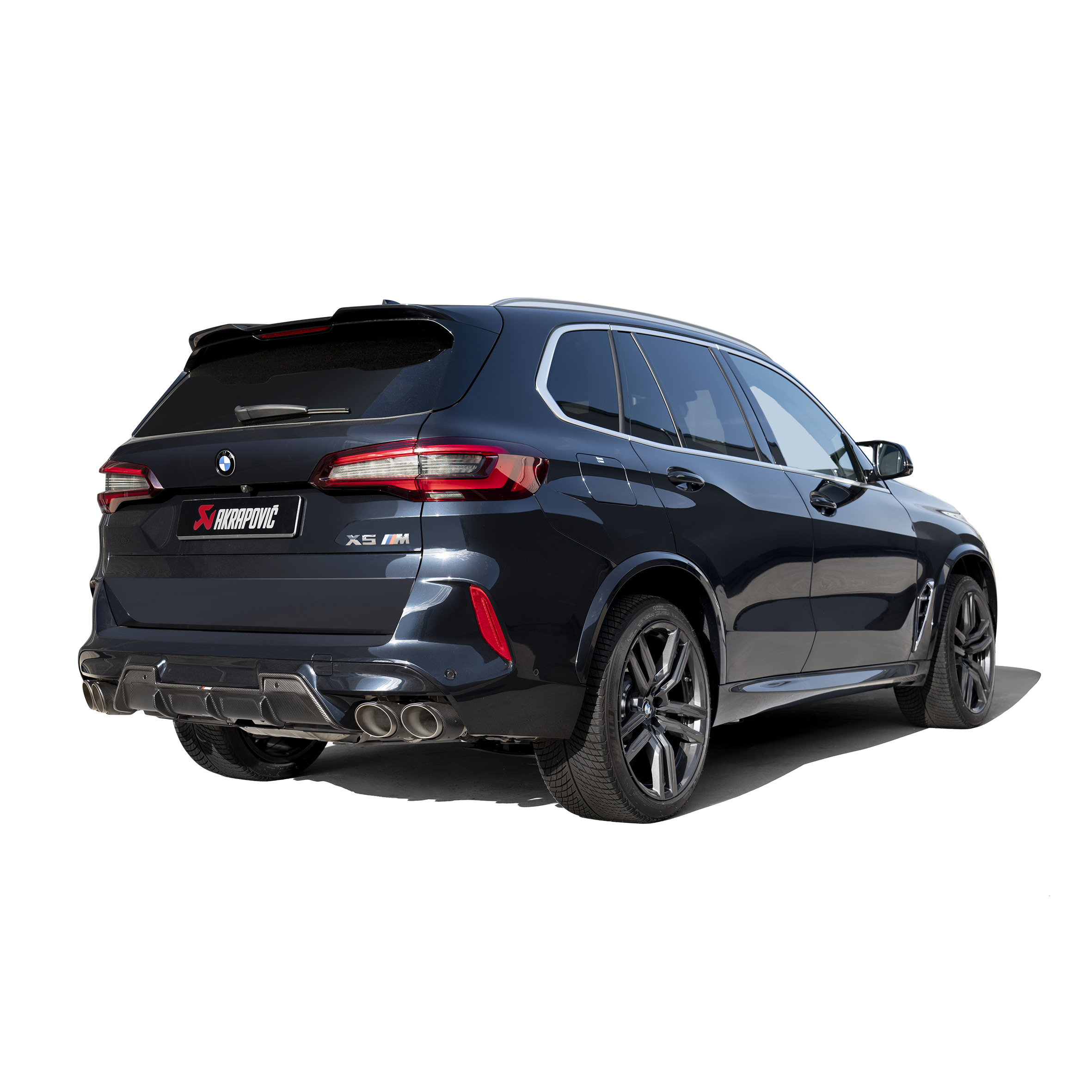 Akrapovič Slip-On Line Exhaust (Titanium) w/Carbon Tips - 2020-2023 BMW X5M/X6M (F95/F96)