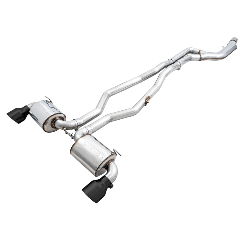 AWE Tuning Non-Resonated Touring Edition Exhaust w/ 5in Diamond Black Tips - 2020+ Toyota Supra A90