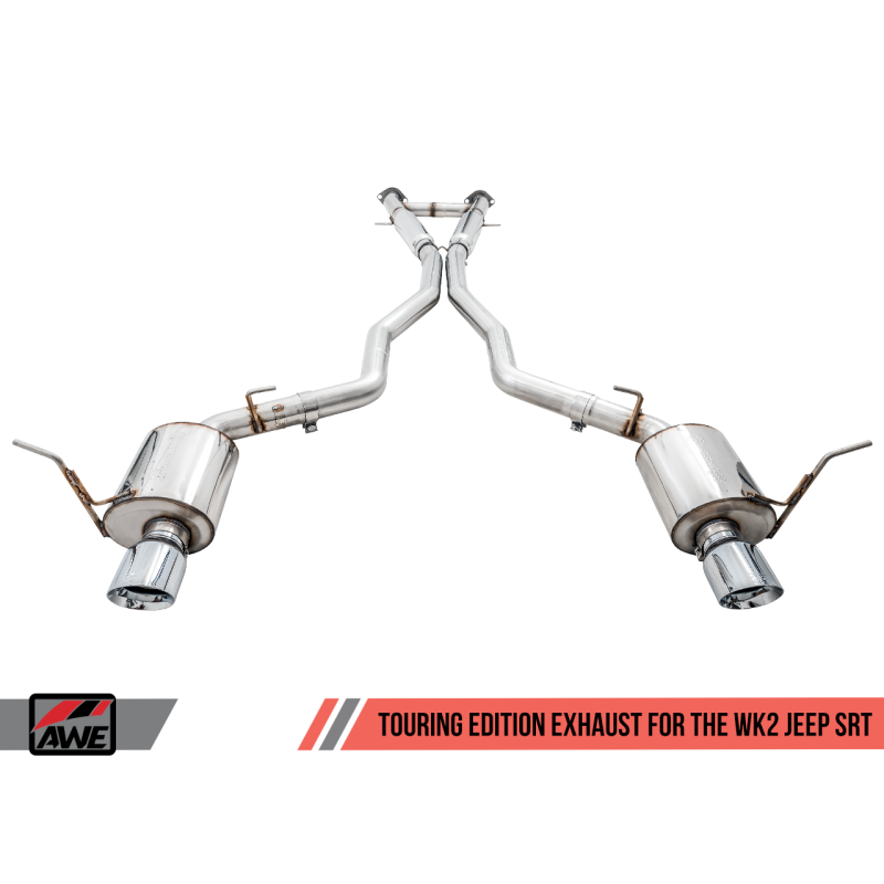 AWE Tuning 2020 Jeep Grand Cherokee SRT Touring Edition Exhaust - Chrome Silver Tips