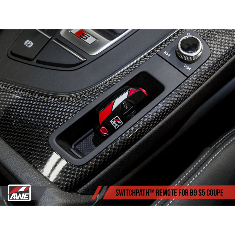 AWE Tuning Audi B9 S5 Coupe SwitchPath Exhaust w/ Chrome Silver Tips (102mm) - T1 Motorsports