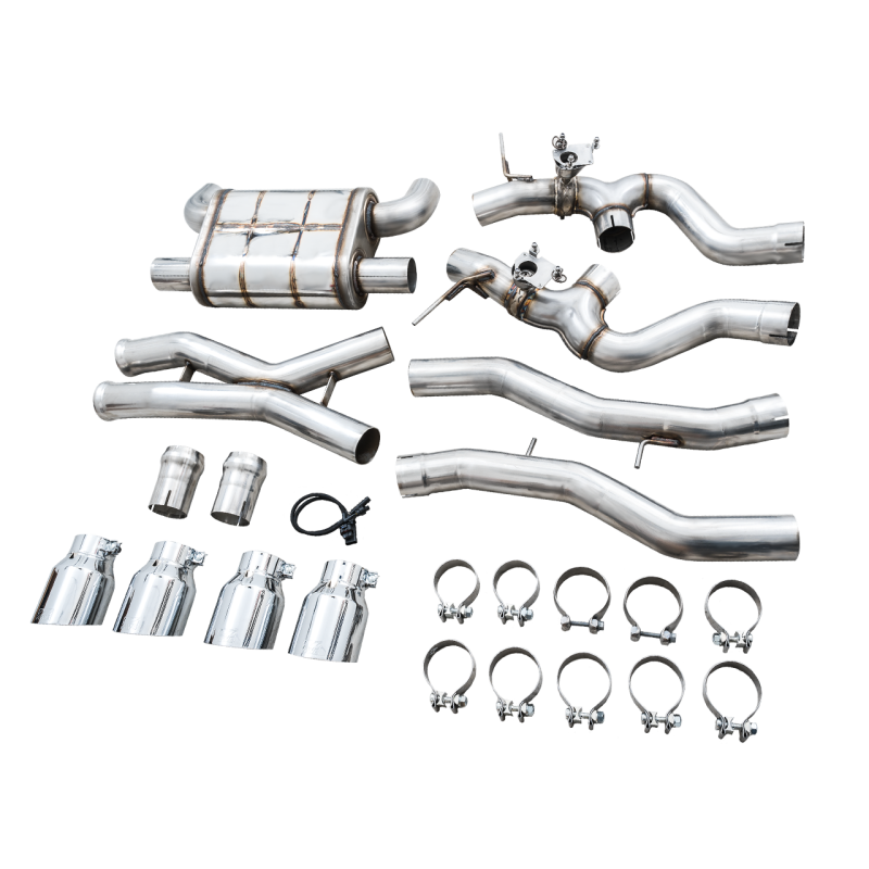 AWE Tuning SwitchPath Catback Exhaust w/ Chrome Silver Tips - 2021+ BMW G8X M3/M4
