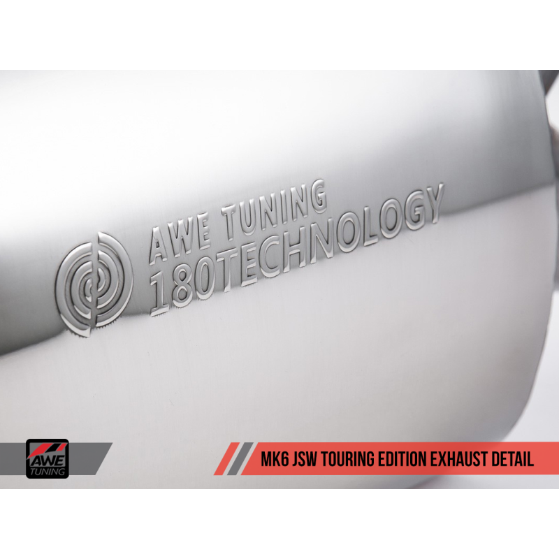 AWE Tuning Mk5 Jetta Mk6 Sportwagen 2.5L Touring Edition Exhaust - Diamond Black Tips